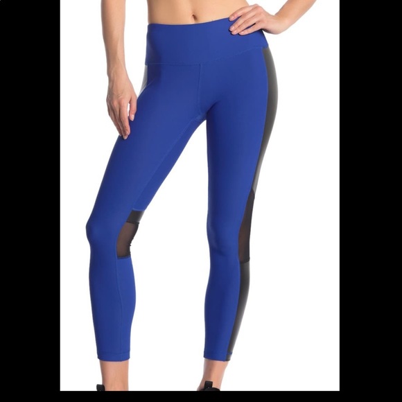 90 Degree by Reflex blue crop leggings size L - Picture 7 of 9